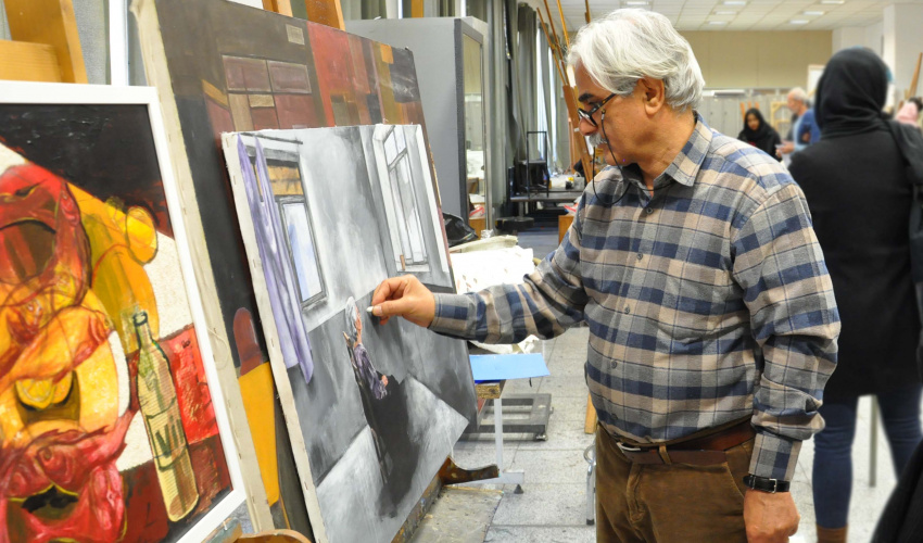 پیام تقدیر و تشکر رییس دانشکده هنرهای تجسمی از دکتر ایرج اسکندری